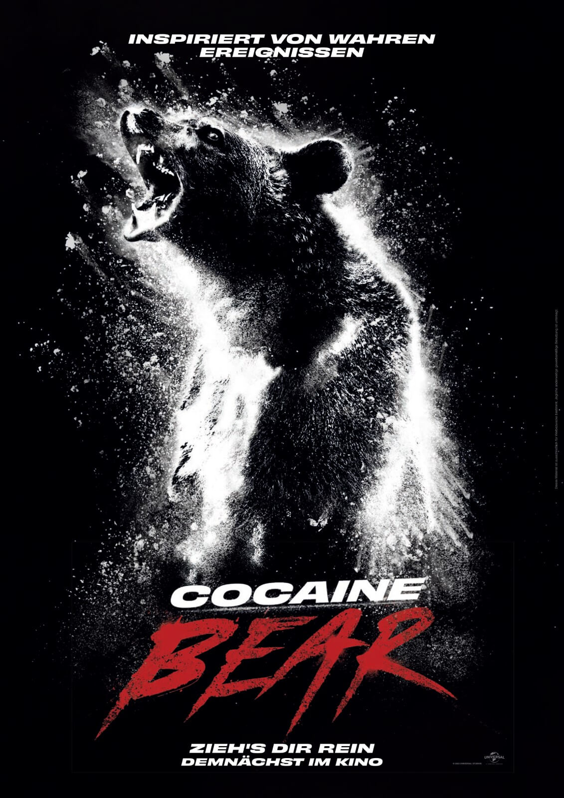 Cocaine Bear poster Cocaine Bear review